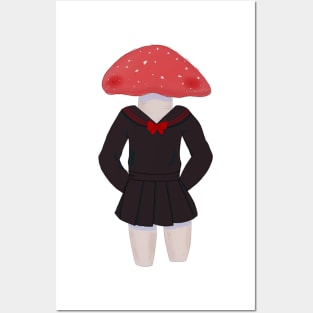 school uniform fungi Posters and Art